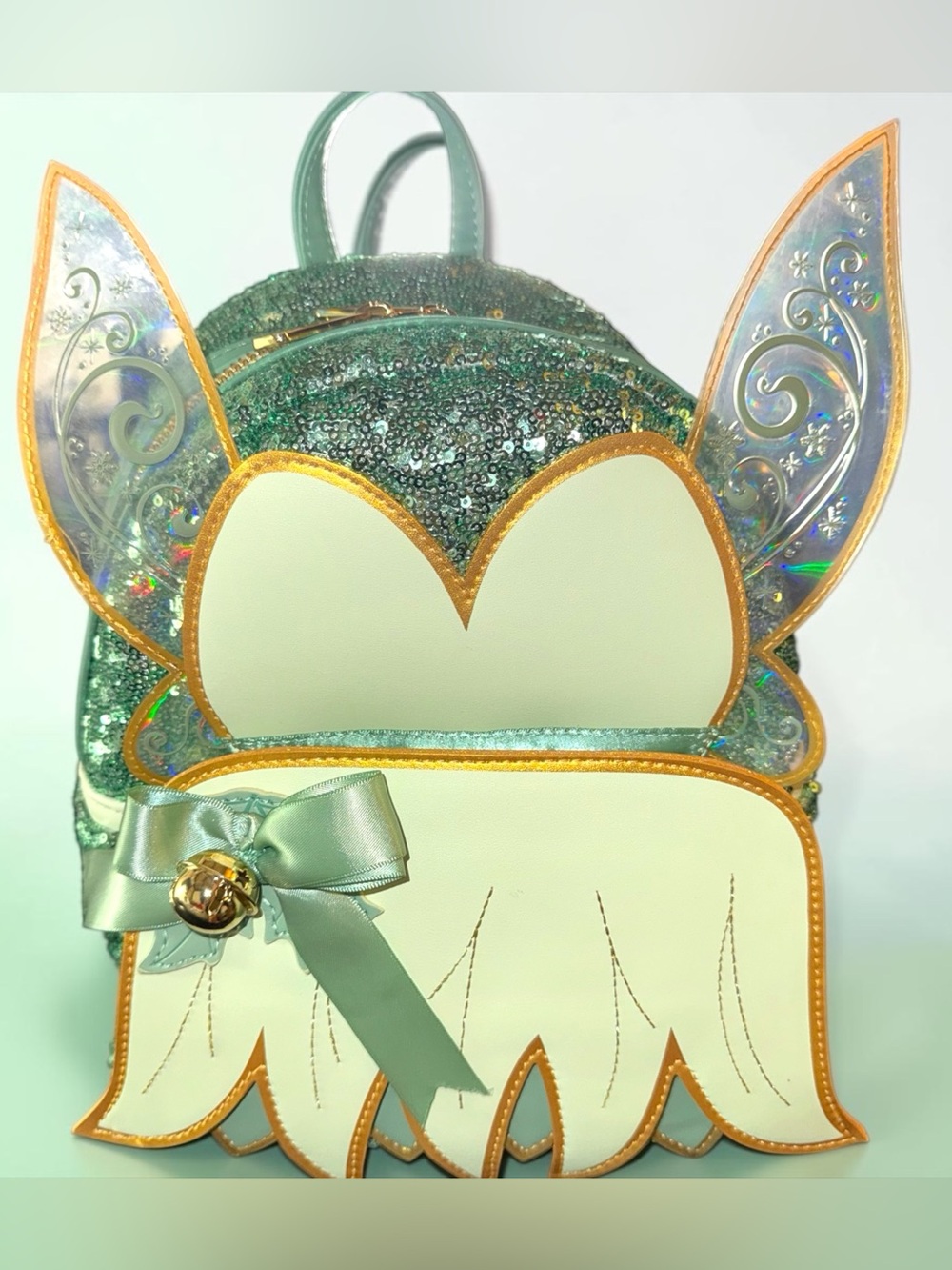 Loungefly Sequin Tinkerbell Holiday Cosplay Backpack